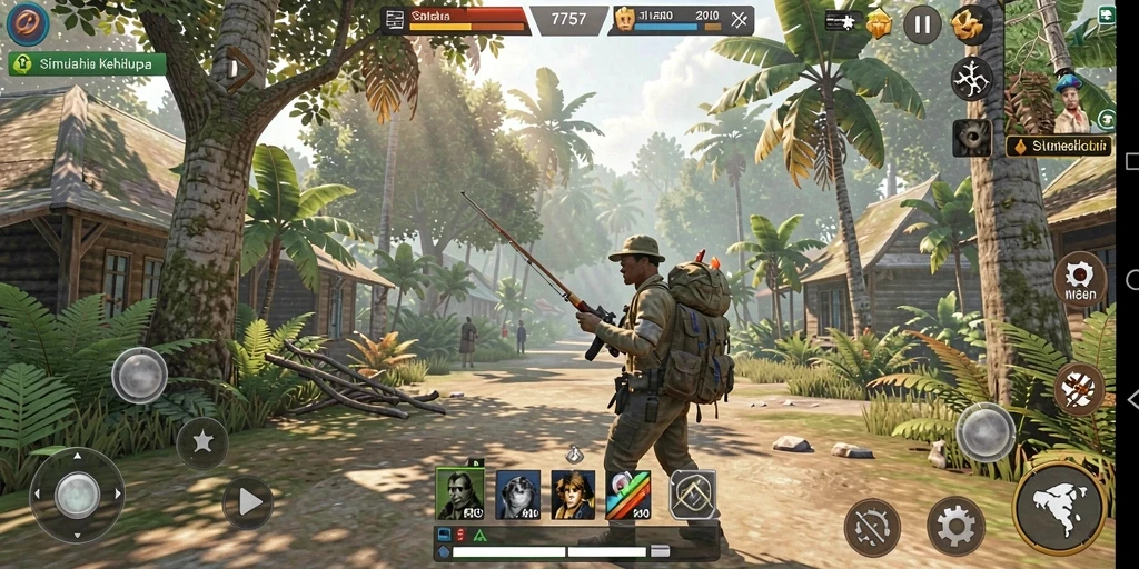 Tampilan gameplay 2757 yang menarik dalam simulasi kehidupan.