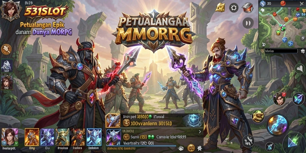 Screenshot gameplay 531SLOT menampilkan aksi seru dalam MMORPG.