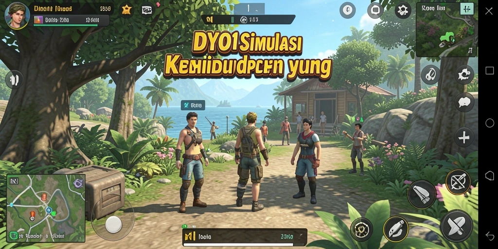 Tampilan gameplay DYO1 yang menakjubkan dalam dunia simulasi.
