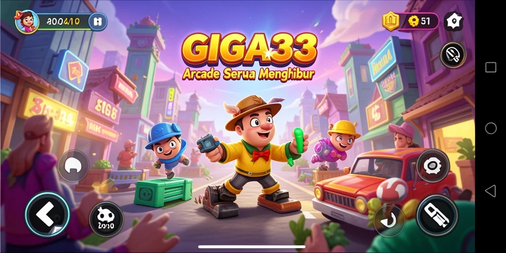 Tangkapan layar GIGA33 menampilkan aksi gameplay yang menantang dan menyenangkan.