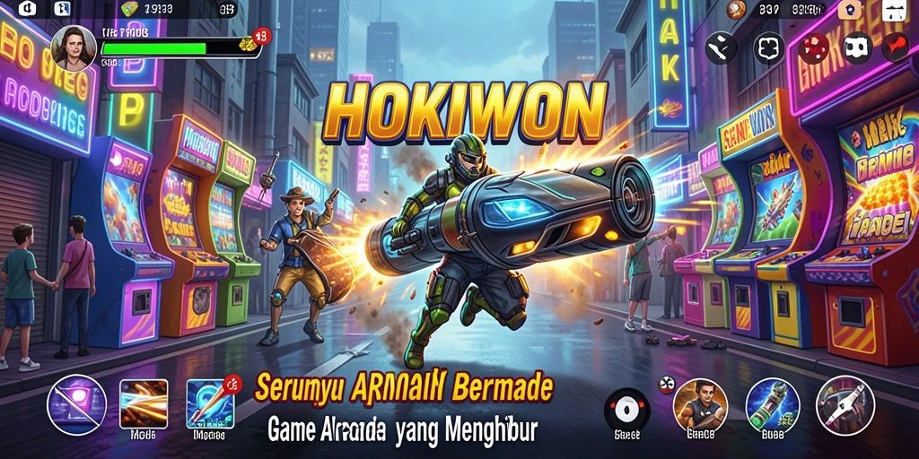 Tampilan gameplay HOKIWON yang seru dan menghibur dalam genre Arcade.