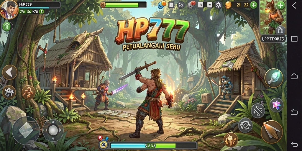 Tampilan gameplay <strong>HP777</strong> yang memukau dalam petualangan penuh warna.