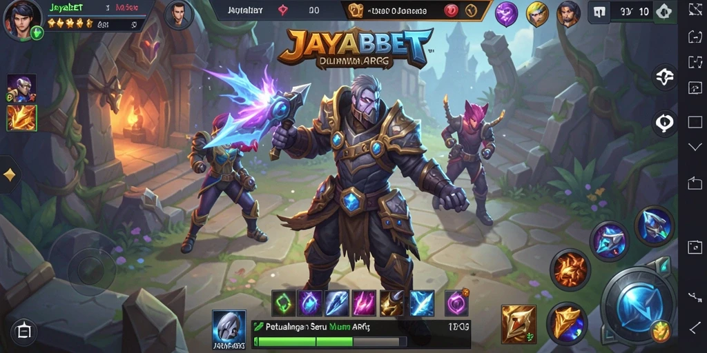 Screenshot menunjukkan aksi gameplay seru di JAYABET