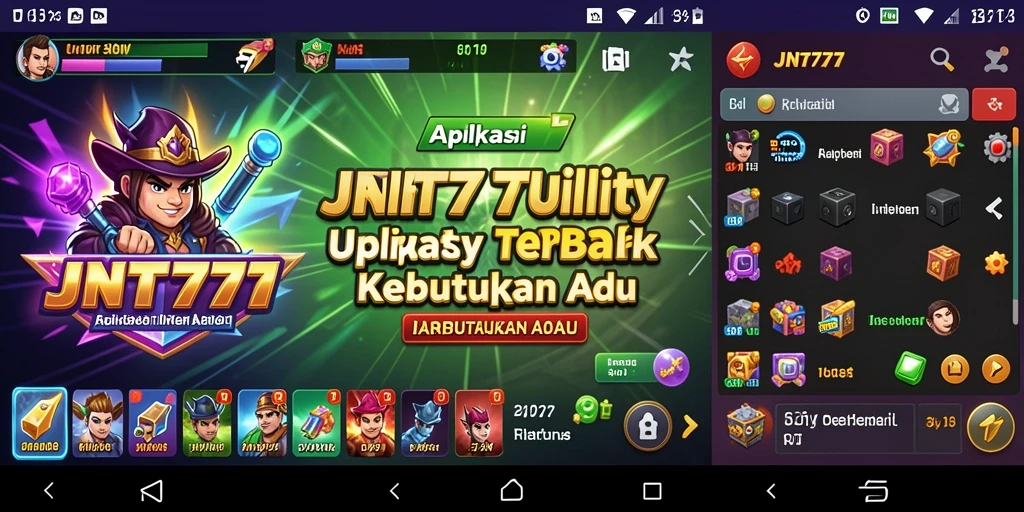 Tampilan antarmuka intuitif dari aplikasi JNT777 yang memudahkan penggunaan.