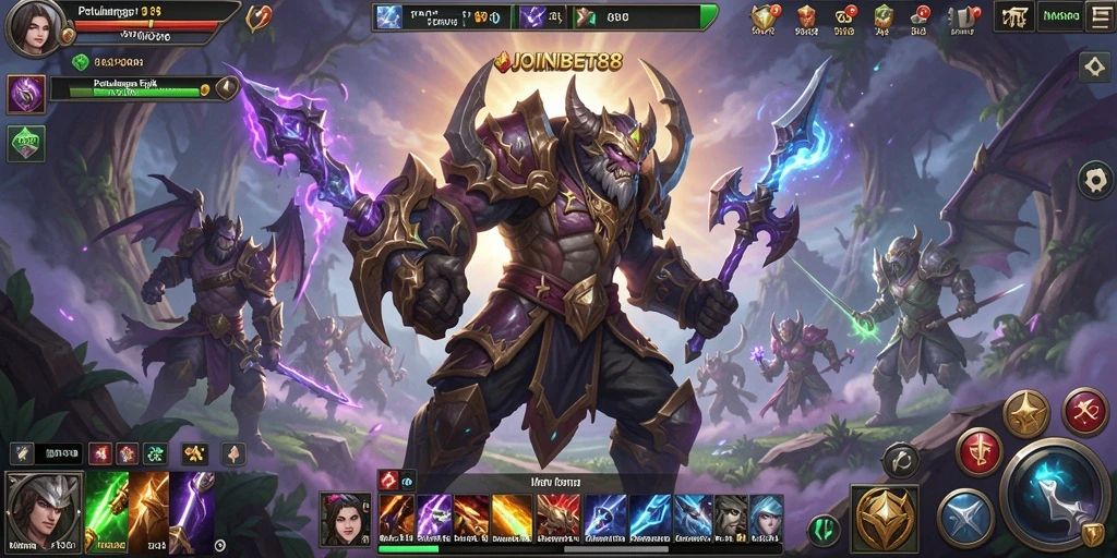 Screenshot gameplay JOINBET88 menampilkan aksi seru dalam dunia MMORPG.