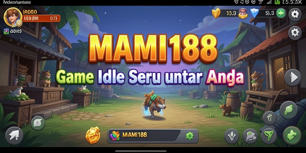 Tampilan gameplay MAMI188 yang menampilkan elemen-elemen Idle.