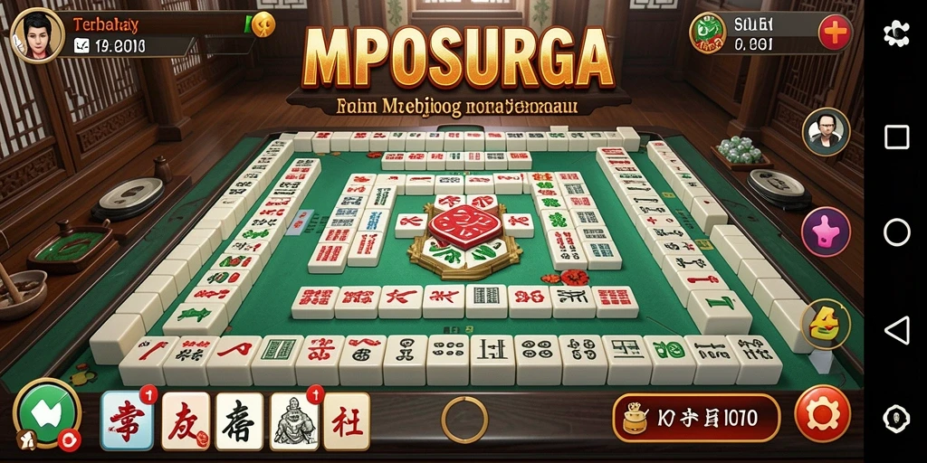 Tampilan gameplay Mahjong MPOSURGA yang menantang dan menyenangkan.