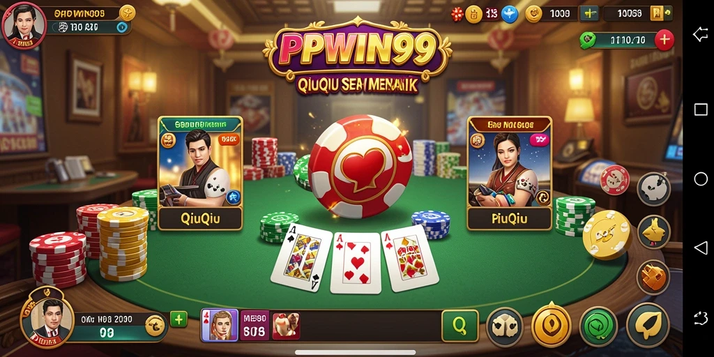 Tampilan gameplay seru dari PPWIN99 yang menampilkan kartu dan tantangan.