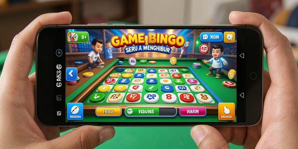 Tampilan gameplay seru dan interaktif dari game Bingo RK55.