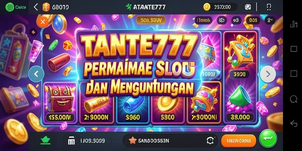 Tampilan gameplay seru dari TANTE777 dengan berbagai fitur Slot.