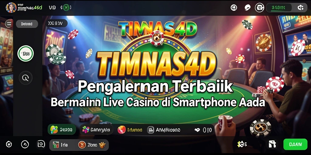 Tampilan gameplay Live Casino yang menarik dan interaktif di TIMNAS4D.