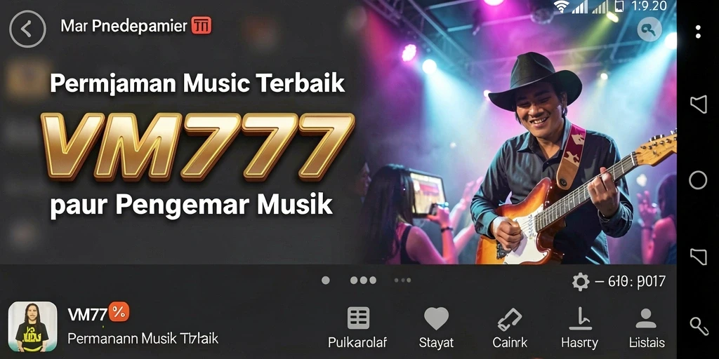 Tampilan screenshot gameplay musik yang menarik dan interaktif.