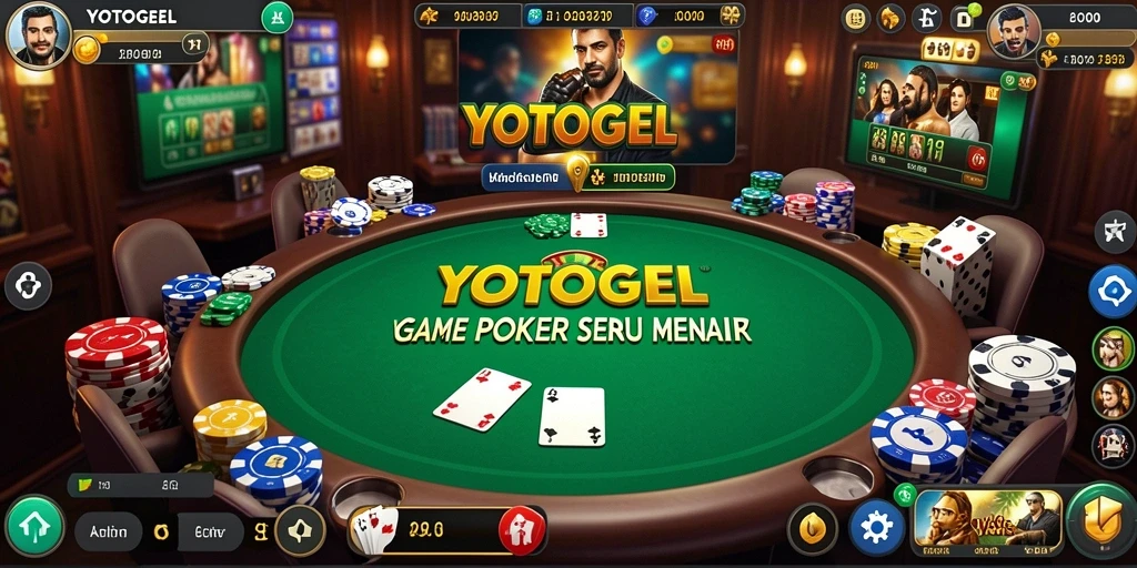 Tampilan permainan poker yang menarik di YOTOGEL.